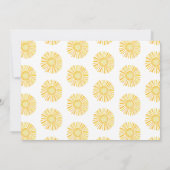 フォトイエローファーストのまわりにトリップサン1st誕生日 招待状 (裏面)