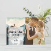 フォトイタリアコモ湖の目的地の結婚式 セーブザデート (スタンド正面)