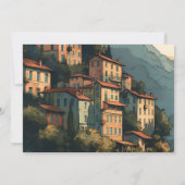 フォトイタリアコモ湖の目的地の結婚式 セーブザデート (裏面)