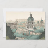 フォトイタリアローマデスティネーションウェディング セーブザデート (裏面)