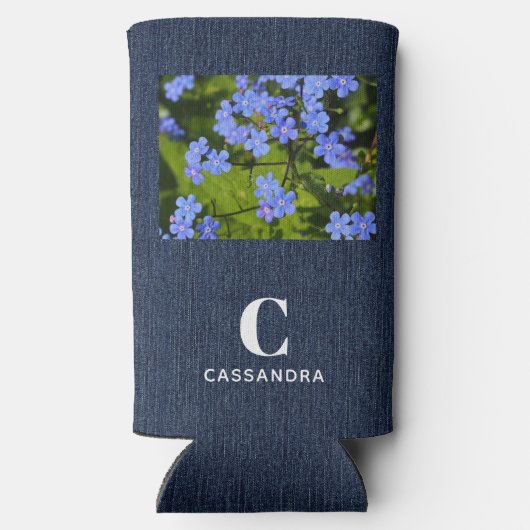 フォトイニシャル名の追加、トレンディースリム スリム缶クーラー (裏面)