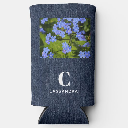 フォトイニシャル名の追加、トレンディースリム スリム缶クーラー (正面)