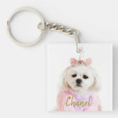 フォトイパーソナライズされたンスタグラム走査可能QRコード キーホルダー (正面)