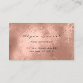 フォトイベントプランナーメイクアップリビングコーラルレザー1 名刺 (裏面)