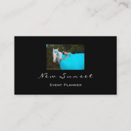 フォトイベントプランナー白黒エレガントモダン 名刺