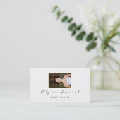 フォトイベントプランナー白黒シンプル 名刺 (スタンド正面)