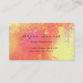 フォトイベントメイクアップリビングコーラルレザー金ゴールドルクス 名刺 (裏面)