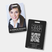 フォトイベントIDカスタムラニヤード名タグQRコード バッジ (表裏)