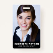 フォトイベントIDカスタムラニヤード名タグQRコード バッジ (正面)