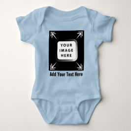 フォトイメパーソナライズされたージのトドラーベビーギフトの追加 ベビーボディスーツ