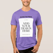 フォトイメージのアップロードカスタム文字 トライブレンドＴシャツ (正面)