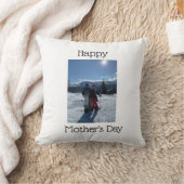 フォトイメージハッピーマザーズデイ装飾用クッション クッション (ブランケット)
