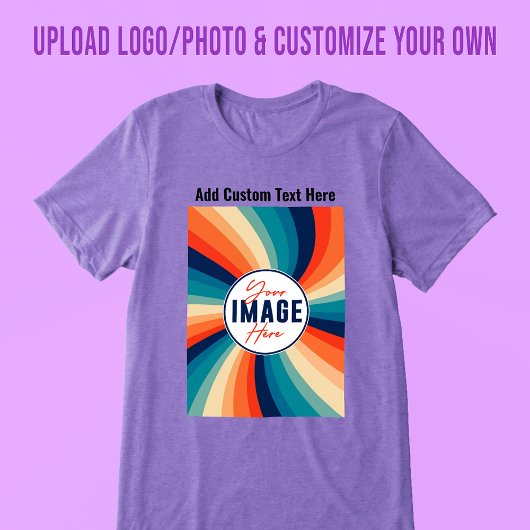 フォトイメージロゴの追加文字パーソナライズされたギフト トライブレンドTシャツ