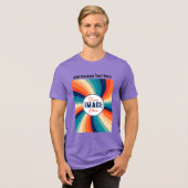 フォトイメージロゴの追加文字パーソナライズされたギフト トライブレンドTシャツ (正面全面)