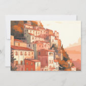 フォトイモダンタエレガントリア行き先結婚式 セーブザデート (裏面)