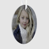 フォトイヤーウッドランド水彩 オーナメント (正面)