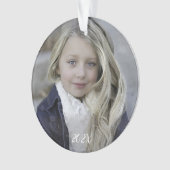 フォトイヤーウッドランド水彩 オーナメント (正面)