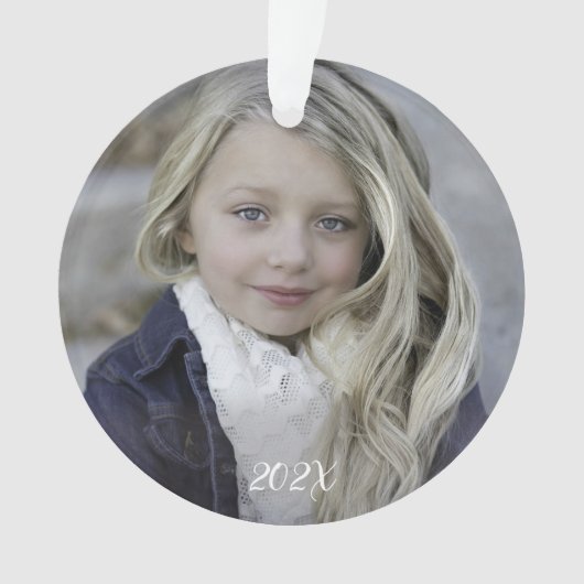 フォトイヤーウッドランド水彩 オーナメント (正面)