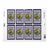 フォトインサートラベンダーブルーハニージャー ラベル (フルシート)