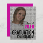 フォトインサート卒業パーティー2招待状 招待状 (正面/裏面)