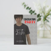 フォトインサート卒業パーティー4招待状 招待状 (スタンド正面)