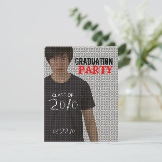 フォトインサート卒業パーティー4招待状 招待状 (スタンド正面)