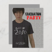 フォトインサート卒業パーティー4招待状 招待状 (正面/裏面)