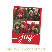 フォトインスタグラムのコラージュのモダンJoyスクリプト4 シーズンポストカード