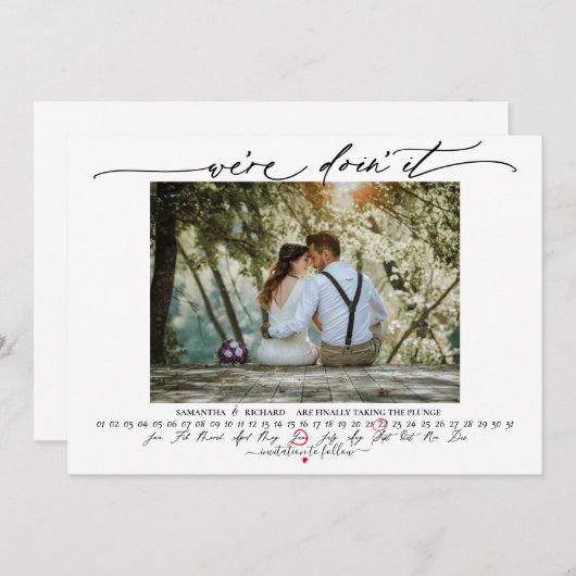 フォトインフィニティカレンダーが日付を保存した (正面/裏面)