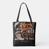 フォトウィッチハロウィーンに焦点を当てるHocus Pocus Coffee トートバッグ (裏面)
