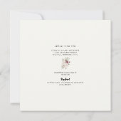 フォトウィンターパイン素朴ブライダルシャワー広場 招待状 (裏面)