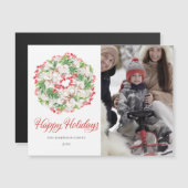 フォトウィンターリースホリデー磁気カード (正面/裏面)