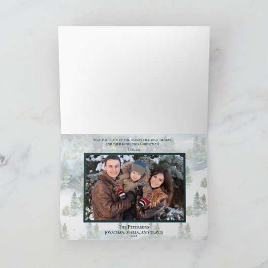 フォトウィンターワンダーランド森林動物平和地球 シーズンカード (内部)