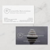 フォトウェカスタムルネスコーチzen stones 名刺 (正面/裏面)