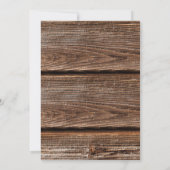 フォトウェスタンおもしろい指名手配ポスター任意の年齢誕生日 招待状 (裏面)