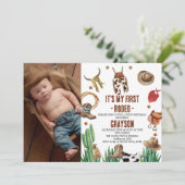 フォトウェスタンCactus My First Rodeo Cowboy 1st 招待状 (スタンド正面)