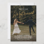 フォトウェディングで結婚しました 案内状 (正面)