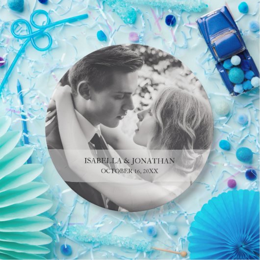 フォトウェディングパーソナライズされたパーティー紙プレート ペーパープレート (パーティー)