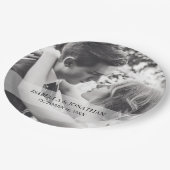 フォトウェディングパーソナライズされたパーティー紙プレート ペーパープレート (アングル)