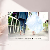 フォトウェディングレセプションの後ずっと幸せに 招待状