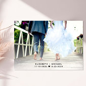 フォトウェディングレセプションの後ずっと幸せに 招待状