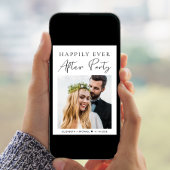 フォトウェディングレセプションの後ずっと幸せに 招待状