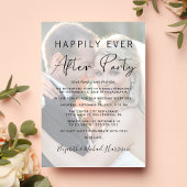 フォトウェディングレセプションの後ずっと幸せに 招待状