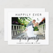 フォトウェディングレセプションの後に幸せな予算を割く (正面/裏面)