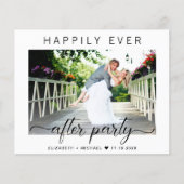 フォトウェディングレセプションの後に幸せな予算を割く (正面)