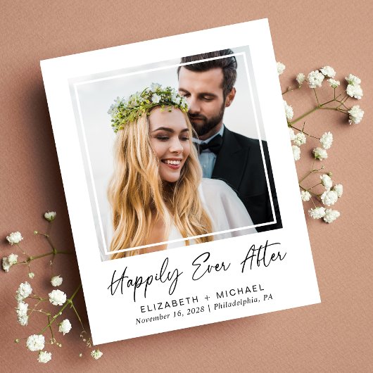 フォトウェディングレセプションの後に幸せな予算を割く