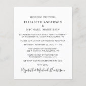 フォトウェディングレセプションの後に幸せな予算を割く (裏面)