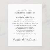 フォトウェディングレセプションの後に幸せな予算を割く チラシ (裏面)