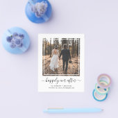 フォトウェディングレセプションの後に幸せな予算を割く チラシ (シングル)