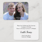 フォトウェディングレセプションエンクロージャカード エンクロージャーカード (正面/裏面)